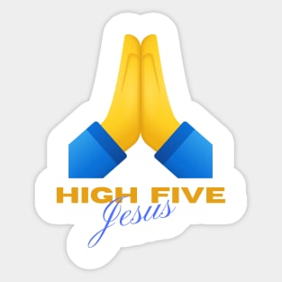 High Five Jesus Sticker